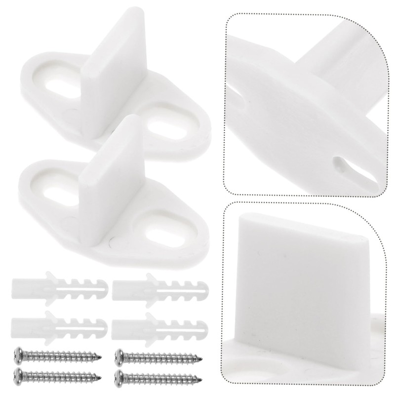 Ciieeo 2pcs Barn Door Guide Stopper Floor Track Stop Supply