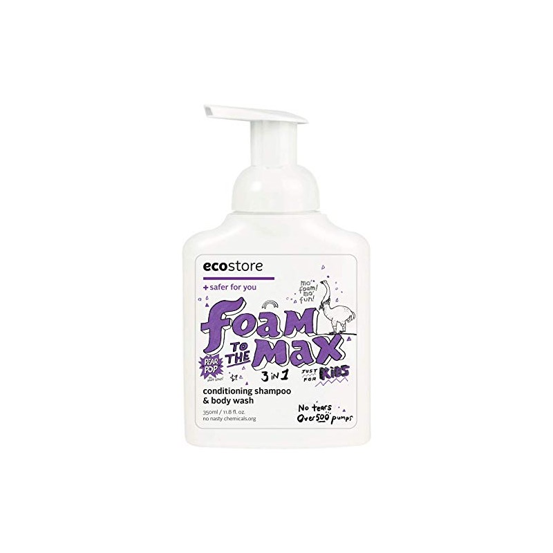 ecostore Kids 3-in-1 Wash, Pear Pop, 11.8 fl oz (350