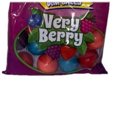 Dubble Bubble Very Berry Flavored Bubble Gum Balls-1ea 3.3oz Bag-NEW-SHIP 24HRS