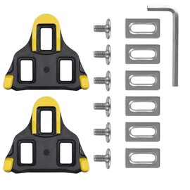 2 Pcs Cleats for Cycling Shoes, Cleats, for Cleats for Shimano SL (SH11 SH12 SH10) & SH51 & Delta Bike Replacement Cleats, Indoor Cycling Road Bike Pedal Cleat Set