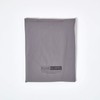 HOMESCAPES Dark Grey Deep Fitted Sheet (12”) King 200 TC