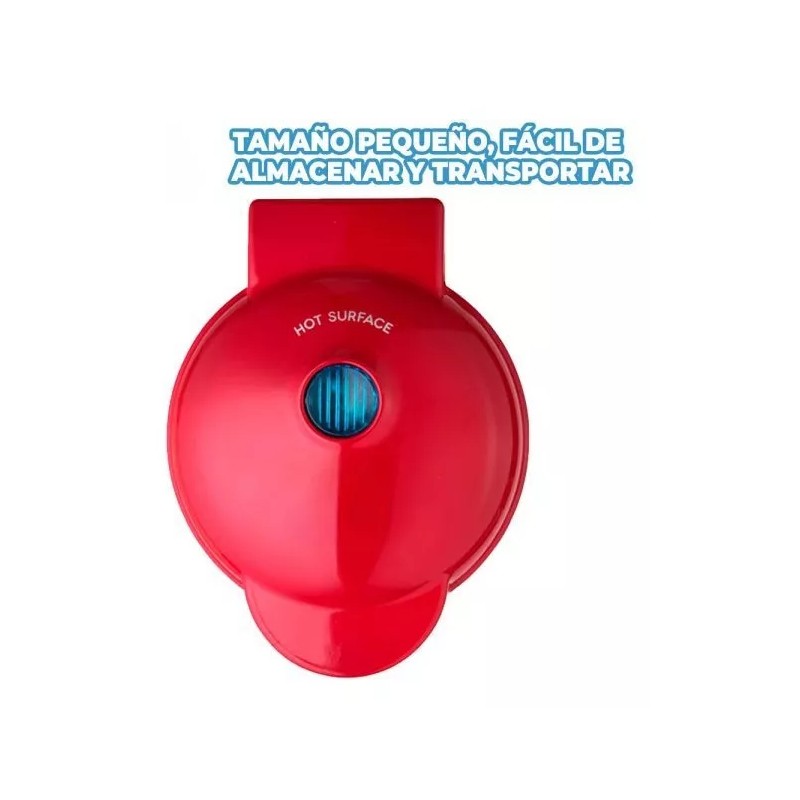 EGTMA Máquina Para Hacer Waffles Pequeña Redonda Desayunos