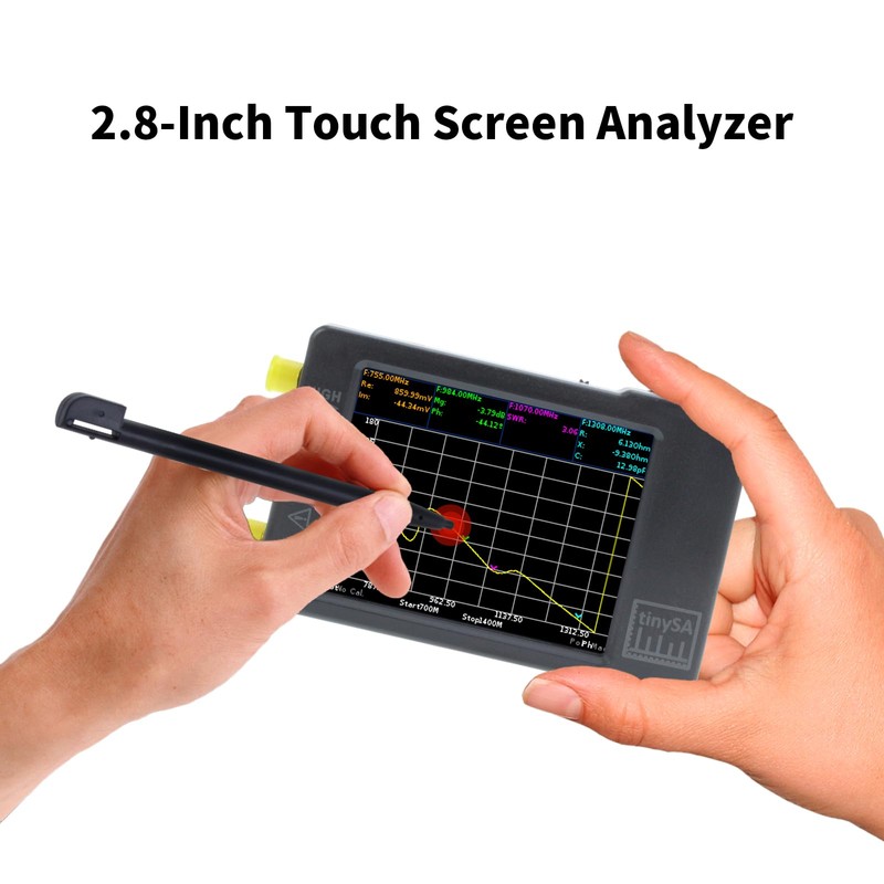 Dearsee TinySA Spectrum Analyzer Handheld 100kHz to 960MHz Portable 2.8"