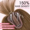 Real Human Hair Topper for Women Clip In Bangs Handmade
