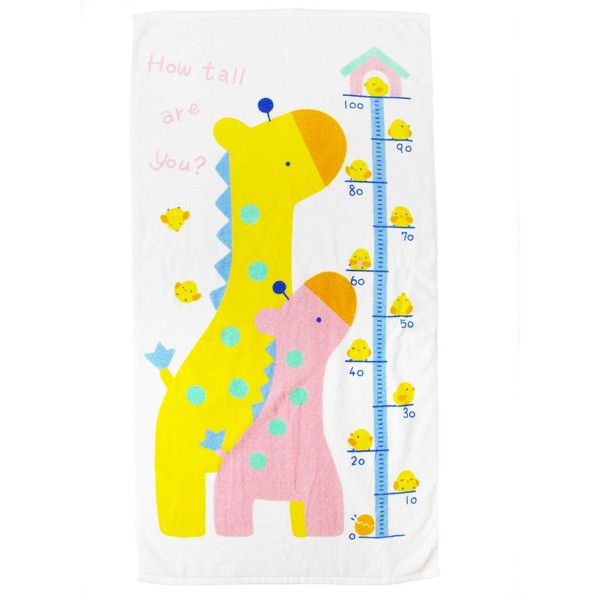 Imabari Towel Iori Shower Towel (Bath Towel) with High Meter Japan - Giraffe