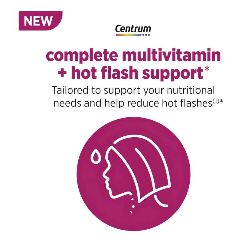 Centrum Apoyo Menopausia Sofocos Tabletas Sabor