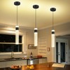 IDEQUY Modern Mini Crystal Pendant Light for Kitchen Island Bedroom