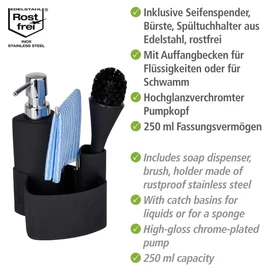 Wenko Wash Up Set Empire, Black