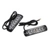 2pcs 12V 6 LED Car Truck Emergency Warning Strobe Light