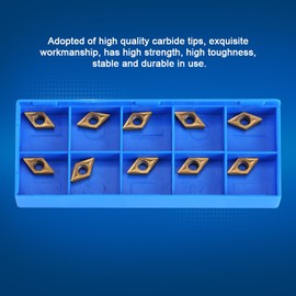 MAGT Indexable Inserts, CNC Carbide Insert Cutter, Pack of 10, Lathe, Reversible Plates, CNC Carbide Tips, Blade Cutter with Box