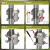 Stainless Steel Squirrel Baffle Bracket, Rustproof Chew-Proof Holder for Bird