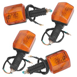 AHL 2 pair Turn Signal Indicator Light 5Y1-83310-70-00 1AE-83310-70-00 Compatible with Yamaha DT200 1988/TW200 TW200E 1987/1989-1992 1994-1996 1998-2000/XT250 1984