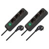 Brennenstuhl Eco-Line 3-Way Socket Strip Set of 2