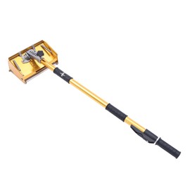 Professional 9.8" Drywall Flat Finishing Box w/Extendable 40"-64" Box Handle Drywall Flat Finishing Box Tool for Plasterboard Wallboard, Sheetrock