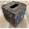Top Brass Decorative Red White & Blue Rustic Square Tissue