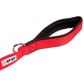 GoGo Pet Products 3/4-Inch Wide Comfy Nylon Dog Leash, 6-Feet Long, Red