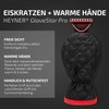 HEYNER® Eiskratzer Scheibenkratzer mit Handschuh Eisschaber Winterzubehör, schwarz