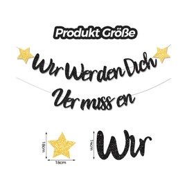 ALEGRE® Wir Werden Dich Vermissen Garland