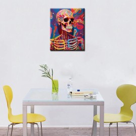 TUMOVO Paint by Numbers Kit DIY Canvas Painting Set for Adults Kids Home Decor Gift