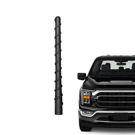 Antena corta para camioneta Ford Serie F 2009-2024, apta para Ford F150 F250 F350-F550 Raptor | Antena de goma flexible espiril de 7 pulgadas, recepción de radio AM/FM optimizada | para accesorios de