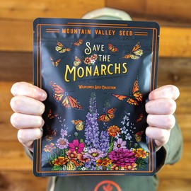 Wildflower Seeds Bulk – National Wildflower Seed Collection – Perennial Wildflowers Mix – Flower Seeds for Planting – Wild Flowers (Save The Monarchs)