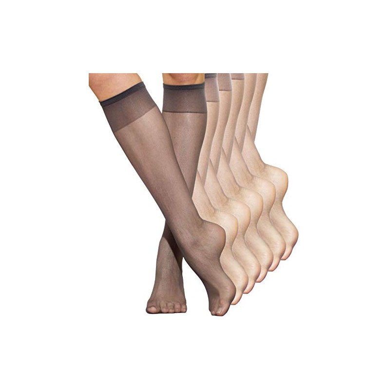 Silkies Ultra Knee Hi's with Energizing Support (6 Pair Pack)