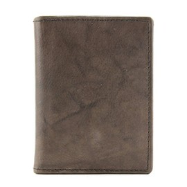 Bacci Top Grain Cowhide Leather Card Holder For Your Daily Essentials - Business Card Holder Featuring 4 Ample Credit Card Slots - Precisely Stitched Classic Small Wallet (Brown)