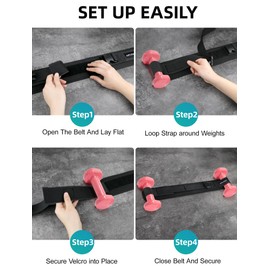 AMYFAY Hip Thrust Belt for Squats, Planks, Adjustable Anti-Slip Padding for Hip Protection, Suitable for Glutes Training with Dumbbells, Kettlebells, and PlatesPerfect for Gym & Home Workouts