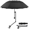 DUOUPA Adjustable Sun Umbrella with Clamp Clip UPF 50+ Portable