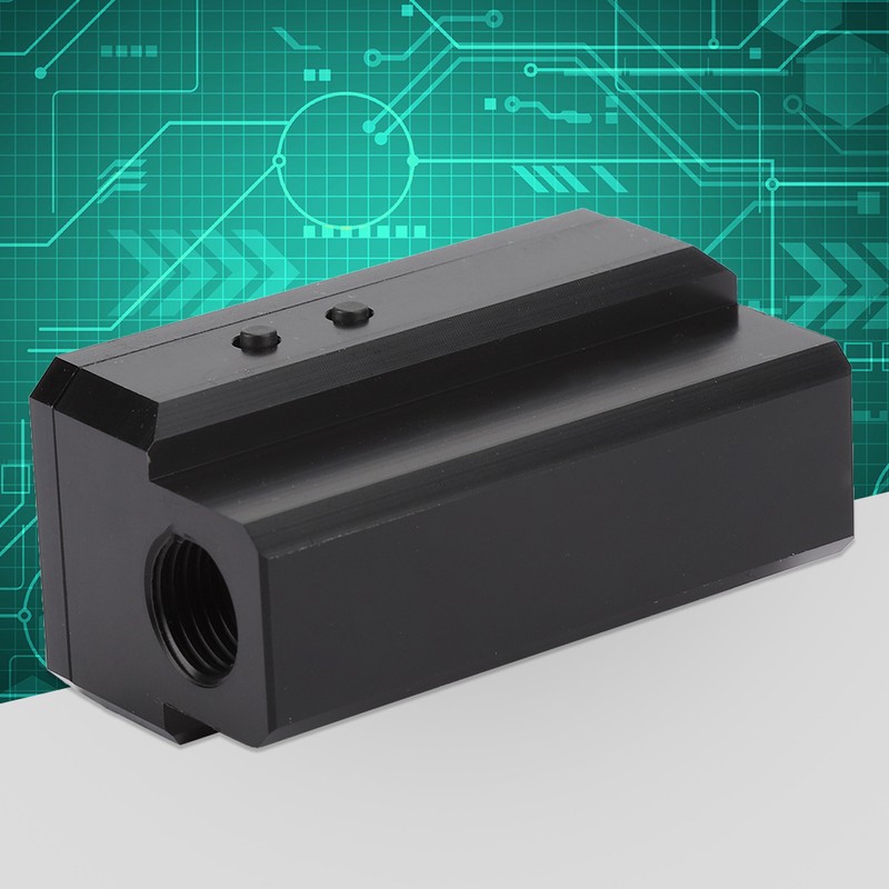 Intelligent Water Temperature Protector Multi Mode OLED Display Monitoring Thermometer(Black