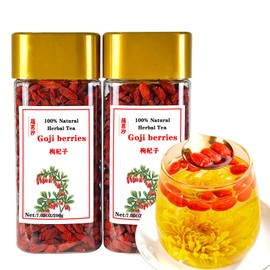 Shengmingxi Goji Berries 14.1OZ/400g Wolfberry Special Grade Goji Berry Dried Fruit Berry Whole & Large No Sulfur No Addition Great for Drinks, Snacks, Beverages 枸杞 枸杞子 红枸杞