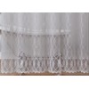 LinenZone Geometric Lace Shower Curtain. (Giselle Shower 72 x 84