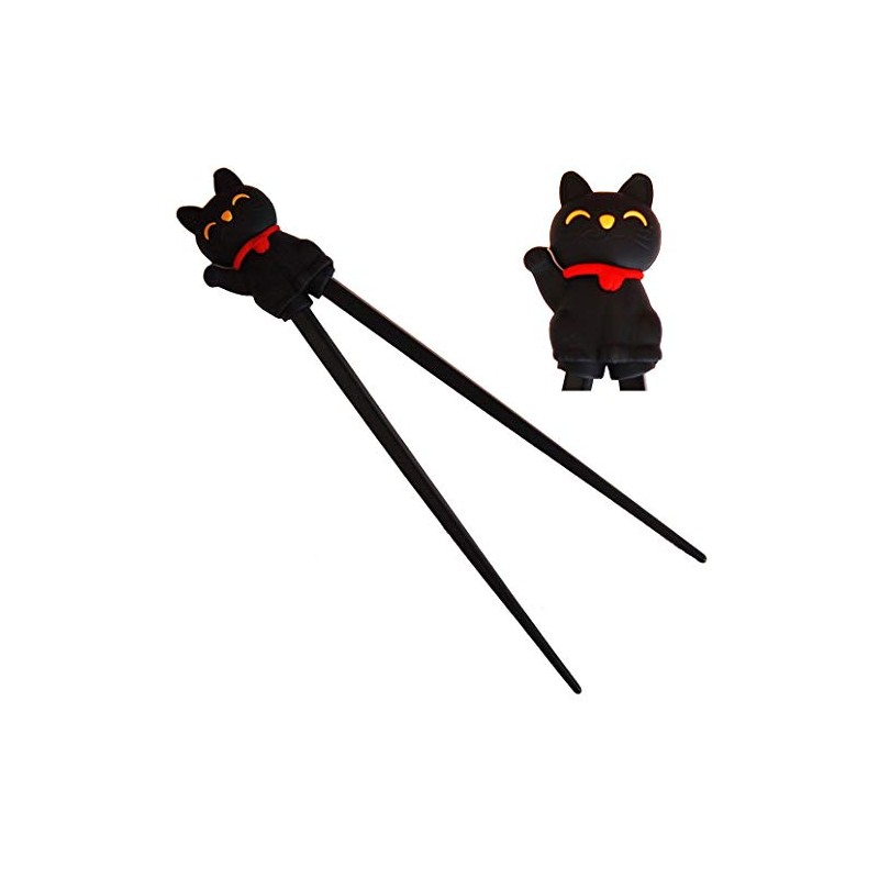 Happy Sales HSTC-LKCBLK, Training chopsticks for beginners right or left