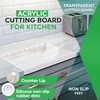 Acrylic Cutting Board with Counter Lip in Small, Large and
