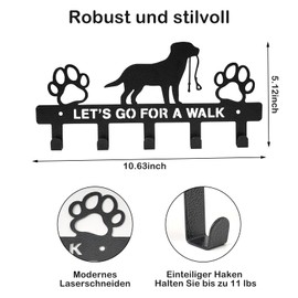 runpeak Dog Key Holder for Wall Creative Iron Art Dog Accessories, Bag, Clothes Placing Rack, Funny Dog Style Entrance Key Hook, Multifunctional Items Hold Shelves