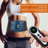 Smart Abdominal Muscle Trainer TENS PU Leather Slimming Belt Rechargeable