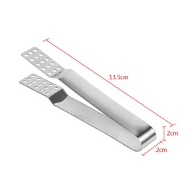 Fdit Stainless Steel Tea Bag Tong Kitchen Food Clamp Tong Mini Sugar Clip Kitchen Bar Tools