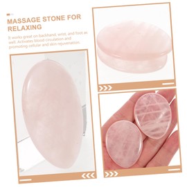 Outanaya 2pcs Portable Finger Worry Stone Natural Scraping Plate for Anxiety Relief and Massage Skin Tone Elasticity and Overall