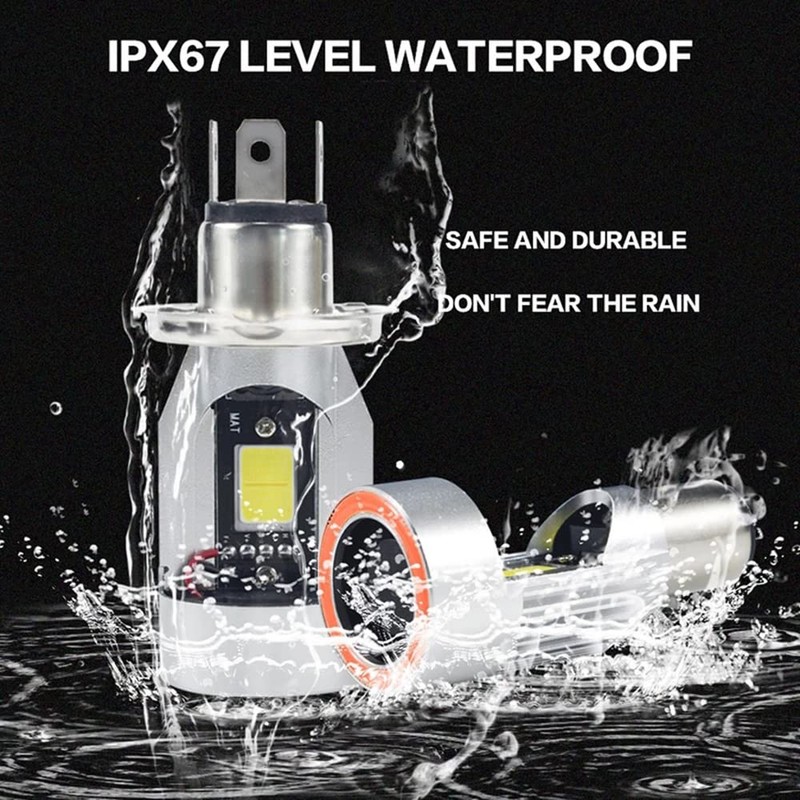 YSY BA20D LED Motorcycle Headlight Bulb Hi/Lo Beam 20W 2000LM