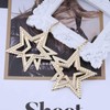 Erimberate Bohemian Star Dangle Earrings Gold Hollow Star Drop Earrings
