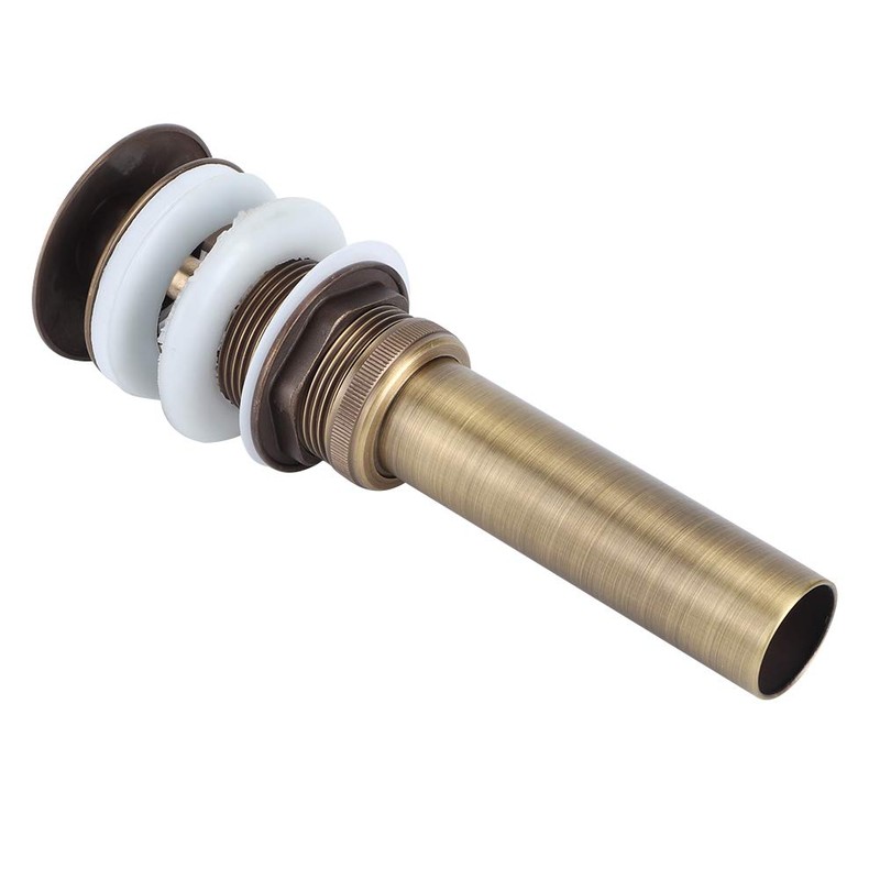 Sink Drain Stopper Antique Brass Sink Strainer for 40-45mm Mounting