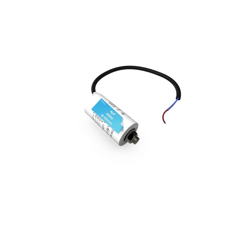 DL-pro Capacitor with Cable 4uF 450V 30mm Diameter 59mm Universal