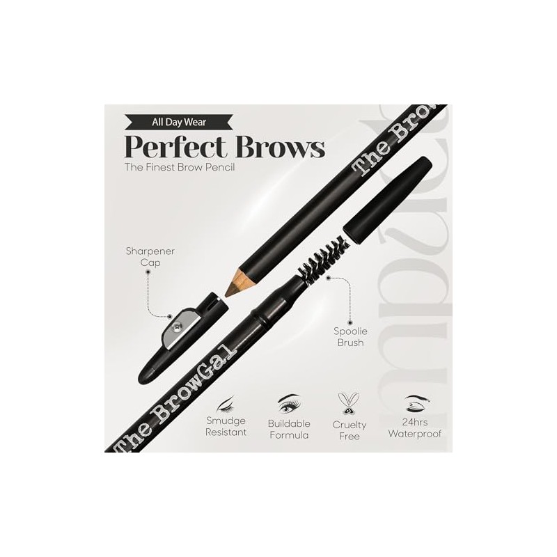 The BrowGal - Lápiz de cejas, Marrón topo