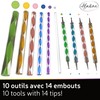 Aladine 80811 Kit Outils de Dot Painting 10 Accessories &