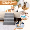 Heeyoo Dog Stairs for Small Dogs, 4-Step Dog Steps for
