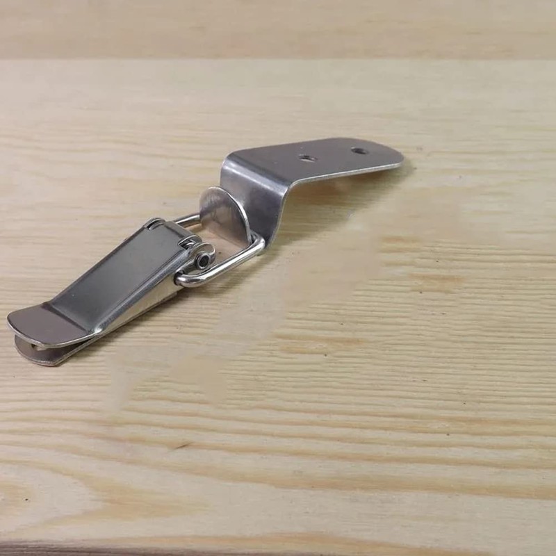 FoyaHome Stainless Steel Spring Loaded Toggle Lock Clasp Buckle Latch