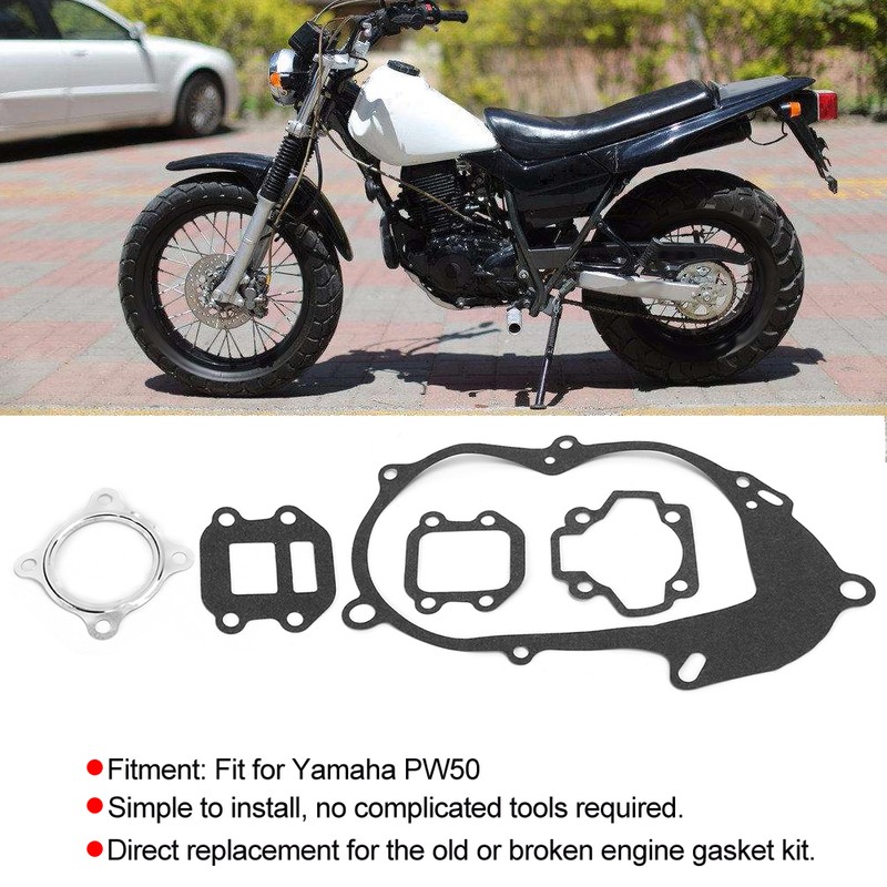 Motorcycle Complete Engine Gasket Kit Set Fit for Yamaha PW50