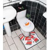 3Pcs Christmas Snowman Toilet Seat Cover Xmas Bathroom Decoration Home