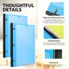 WOT I Telescoping 3 Ring Binder 1 Inch 4PCS, Flexible