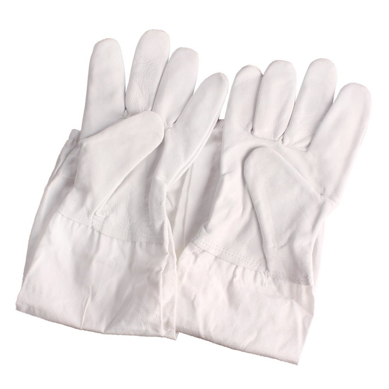 Andux 1 Pair Professional Beekeeping Gloves Long Sleeve Protective Gloves